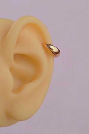 Bombeli Çelik Halka Piercing Helix Kıkırdak Lob