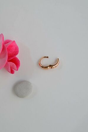 Bombeli Çelik Halka Piercing Helix Kıkırdak Lob