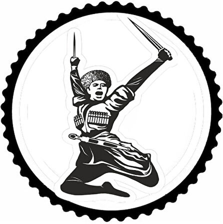 Kafkas Sembolleri Tasarım 24.Model Sticker 40 x 40 cm