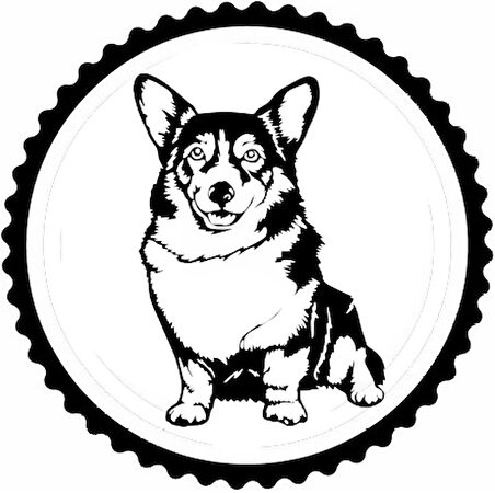 Sevimli Köpek Tasarım 2.Model Sticker 10 x 10 cm