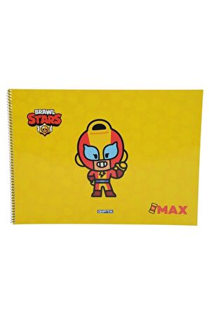 Brawl Star Spiralli Resim Defteri 15 Yaprak 25x35 Cm