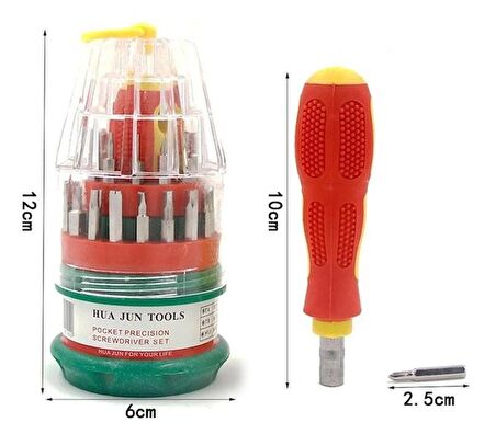 CoolToolls 31 Parça Mini Tornavida Seti Yumurta Tornavida