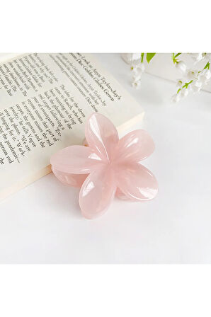 6 adet Lotus Saç Tokası Buzlu Renk -  6 cm Orta Boy - Hafif ve Dayanıklı