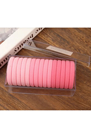 32 Adet Kadın Lastik Toka Seti - 12 Pembe + 20 Siyah