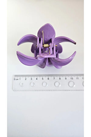 5 adet Kadın Saç Toka Seti Pastel Renkli Lotus Model 8 cm Büyük Boy