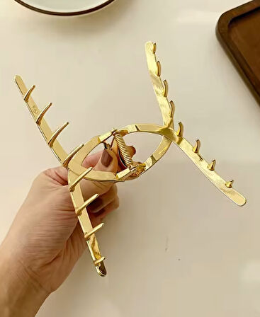 Kırmızı Renk Altın Metal Mandal Toka 11 cm Büyük Boy – Güçlü ve Şık