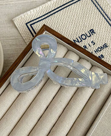 Fiyonk Model Gri Renk 11 cm Asetat Mandal Toka