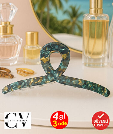 Yeşil Degrade Renk 13 cm Mandal Toka