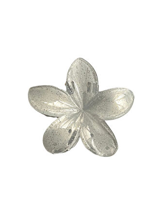 Simli Gri Lotus Toka 8 cm - Şık ve Dayanıklı