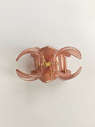 Simli Pudra Pembe Renk Lotus Toka 8 cm - Şık ve Dayanıklı