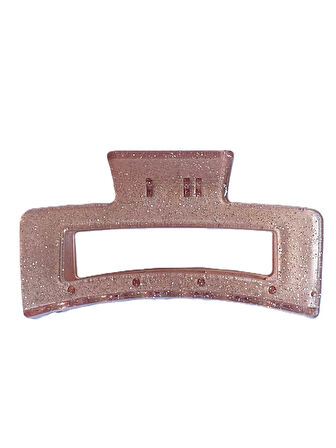 Simli Gül Kurusu Renk Mandal Toka 11 cm - Şık ve Dayanıklı