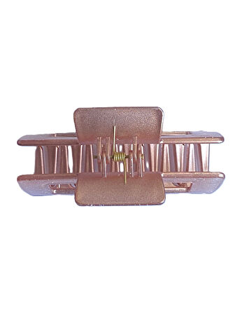 Simli Gül Kurusu Renk Mandal Toka 11 cm - Şık ve Dayanıklı