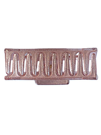 Simli Gül Kurusu Renk Mandal Toka 11 cm - Şık ve Dayanıklı