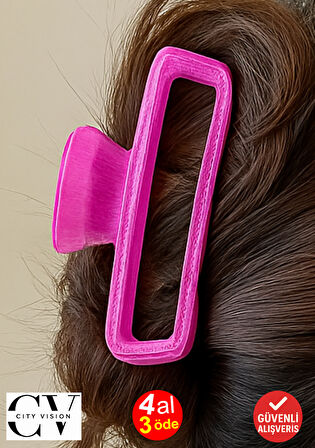 Simli Lavanta Renk Oval Model Mandal Toka 11 cm - Şık ve Dayanıklı