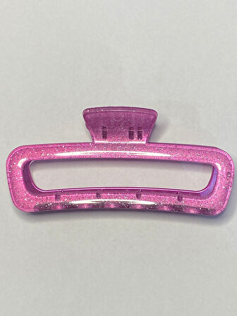 Simli Lavanta Renk Oval Model Mandal Toka 11 cm - Şık ve Dayanıklı