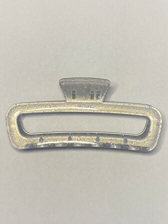 Simli Gri Renk Oval Model Mandal Toka 11 cm - Şık ve Dayanıklı