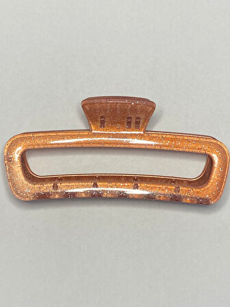 Simli Pudra Pembe Renk Oval Model Mandal Toka 11 cm - Şık ve Dayanıklı