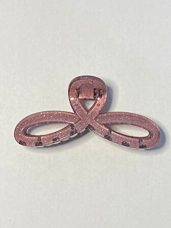 Simli Gül Kurusu Renk Kurdele Model Mandal Toka 11 cm - Şık ve Dayanıklı