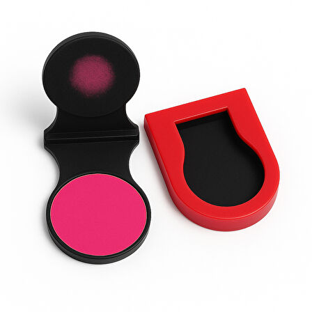  Kırmızı Saç Tebeşiri Uygulama Aparatı 4 cm – Pratik ve Temiz Kullanım İçin Klipsli Tutucu