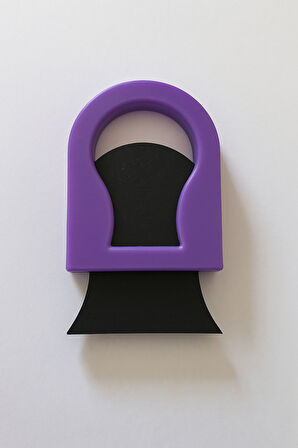 Mor Saç Tebeşiri Uygulama Aparatı 4 cm – Pratik ve Temiz Kullanım İçin Klipsli Tutucu