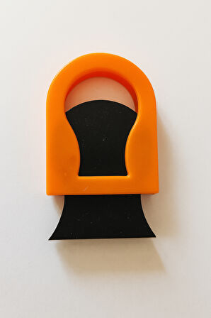 Turuncu Saç Tebeşiri Uygulama Aparatı 4 cm – Pratik ve Temiz Kullanım İçin Klipsli Tutucu