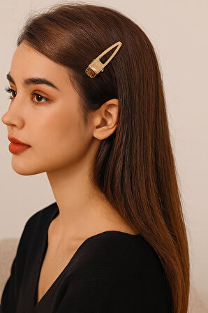 2'li Altın Renk Pens Toka 6,5 cm