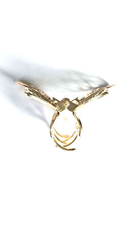 Kelebek Model Altın Renk 7 cm Orta Boy Metal Saç Tokası