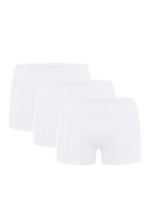 Dört Mevsimlik Tayt Tamamlayıcı İç Çamaşırı Basic Lazer Kesim Dikişsiz Kadın Boxer Külot 3'lü Paket