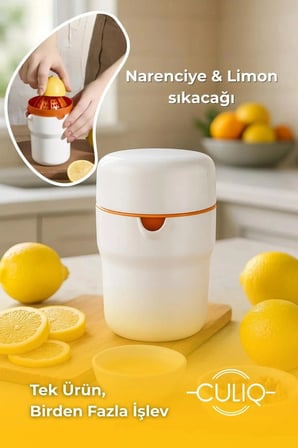 Çok Amaçlı Meyve / Narenciye Sıkacağı – 3’ü 1 Arada Akıllı Tasarım