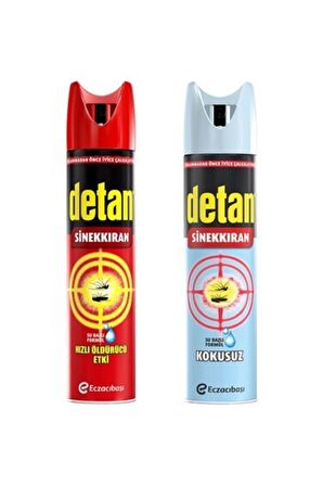 DETAN SİNEKKIRAN SU BAZLI 275 ML + KOKUSUZ SİNEKKIRAN 275 ML