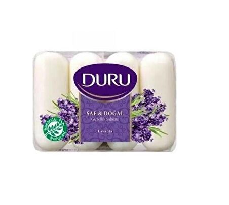 DURU SAF DOĞAL LAVANTA KOKULU SABUN VEGAN 4*70 GR