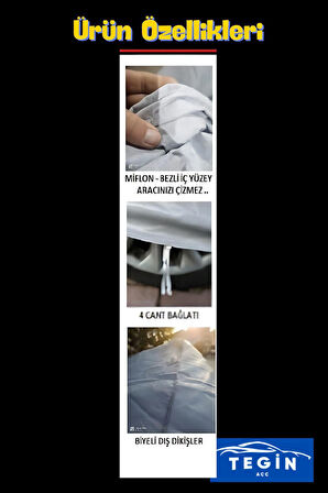 Honda Civic 2005 - 2011 Coupe Uyumlu SolarBlock Araba Brandası Örtüsü