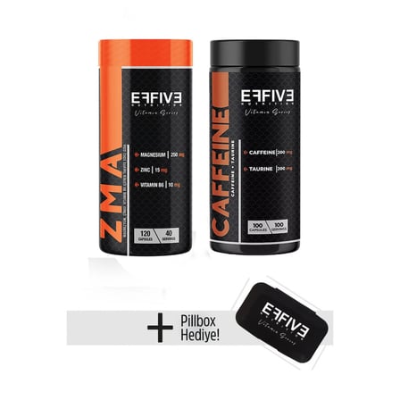 Effive ZMA + Caffeine Kafein Pillbox Hediyeli