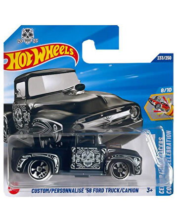 Hot Wheels Celebration Racers Custom Personalise 56 Ford Truck Camion JBB43