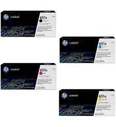 Hp 651A Orjinal Toner 4'lü Set 700 COLOR M775