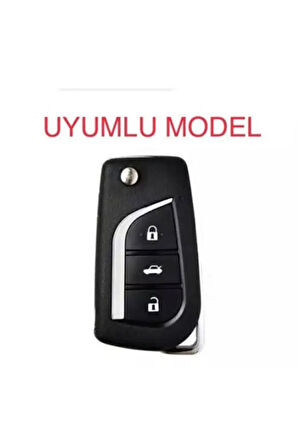 Toyota Uyumlu Auris Corolla Yaris Avensis Silikon Anahtar Koruma Kılıfı Siyah Renk 2.resime Bakınız