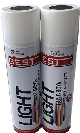 Best Light Çok Amaçlı Sprey Boya Siyah 250 ML 2 Adet