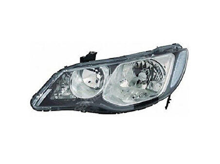 Honda Civic 2006-2011 Arası Uyumlu Sol Ön Far (Motor Üzerinde)