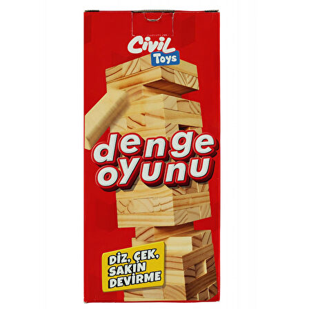 CİVİL AHŞAP DENGE OYUNU