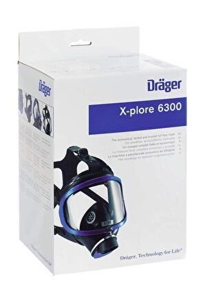 Drager X-Plore® 6300 Tam Yüz Gaz Maskesi Mavi Renk