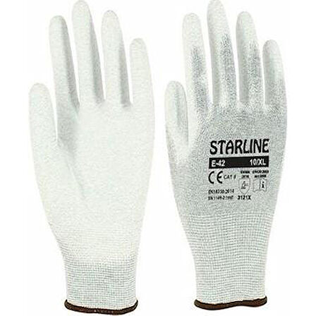 Starline E-42 Antistatik Pu Eldiven Beden 9 Numara