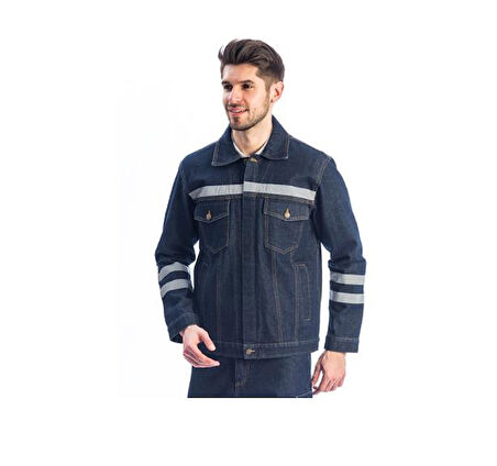 Kot İş Montu Myform 3109 Sona Denim 12 Ons Renk Mavi