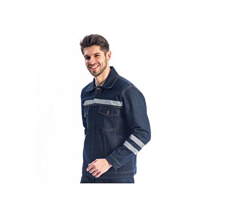 Kot İş Montu Myform 3109 Sona Denim 12 Ons Renk Mavi