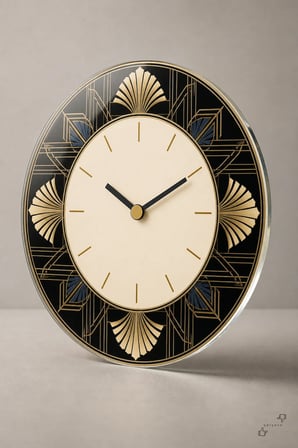 Art Deco Akşamı — Cam Duvar Saati