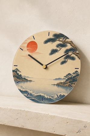 Ukiyo Esintisi — Cam Duvar Saati