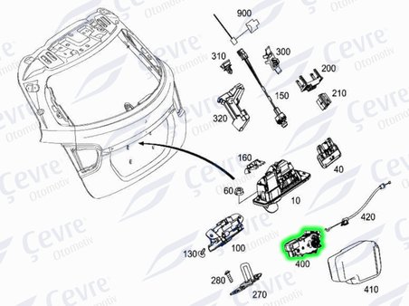 Mercedes C Serisi Bagaj Kilit Motoru E Serisi GLA Serisi CLS Serisi - A 2047500060 - A2047500060