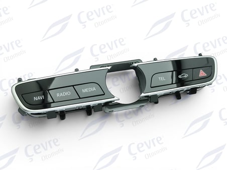 Mercedes E200d Dörtlü Düğmesi  Saat Özellikli Radyo Teyp Navigasyon - A2139056508 - A2138272000