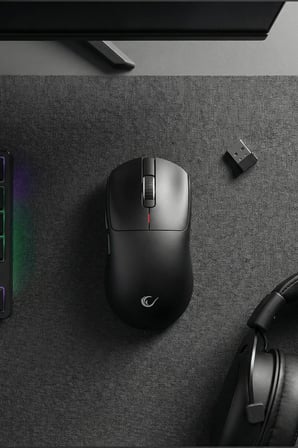 Rampage CLAX Ultra Hafif 54G 24K DPI 1000Hz PAW3311 3 MODLU KABLOSUZ Gaming Mouse - SİYAH