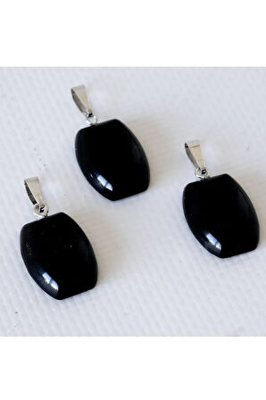 Sertifikalı Oval Model Gerçek Oniks Taşı Kolye