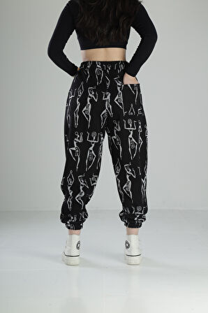 Cocopelli Desenli Pileli Jogger